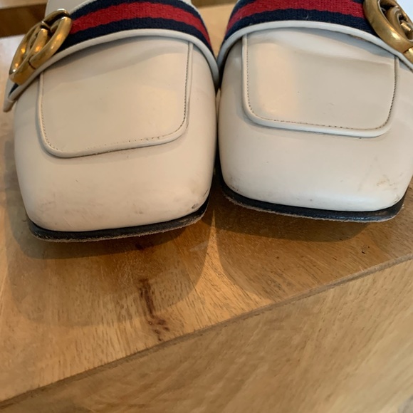 Gucci White Leather Betis Glamour/NS - Picture 3 of 8
